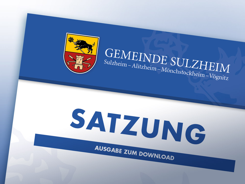 Gemeinde Sulzheim Satzungen